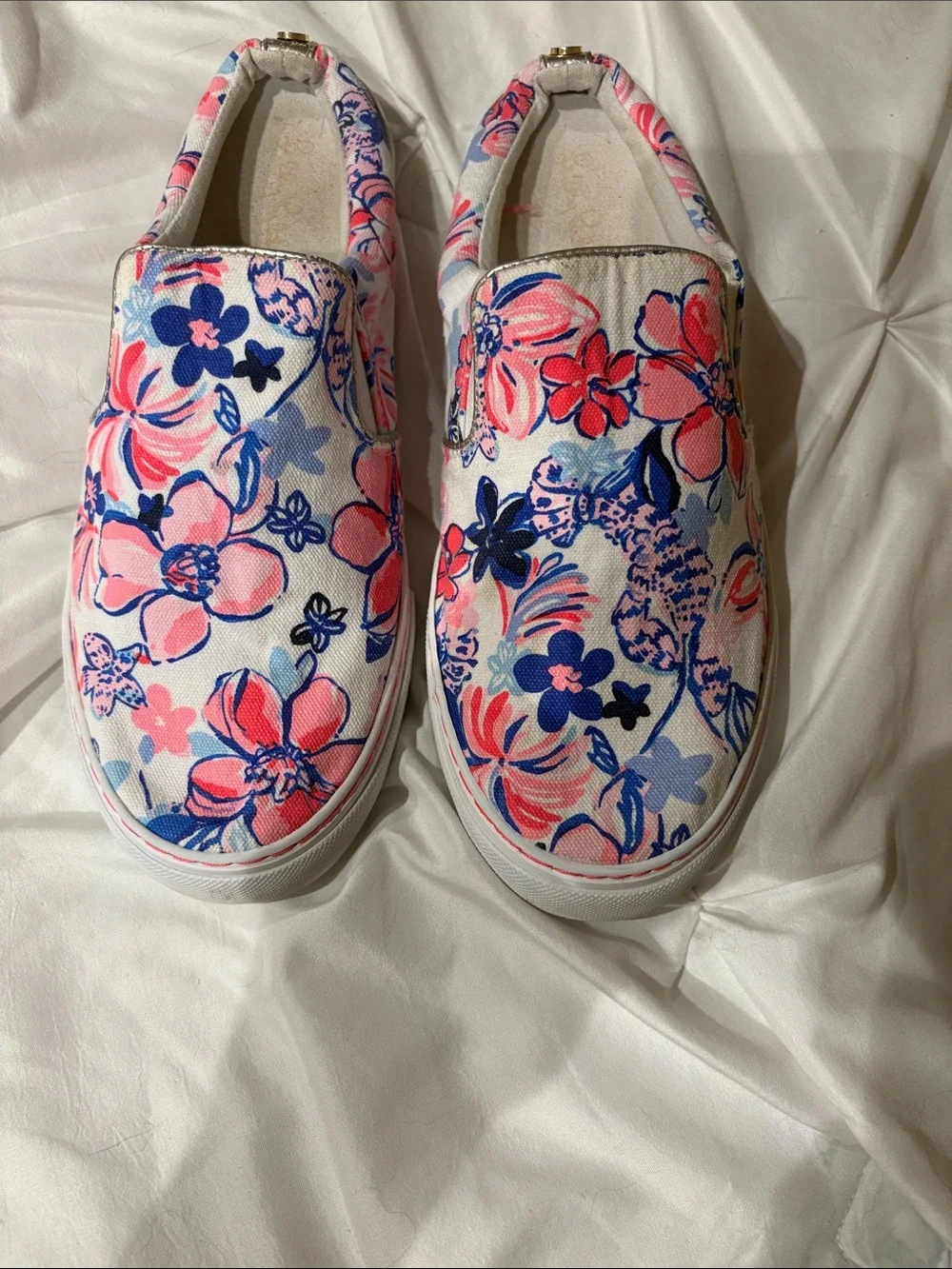 Lilly Pulitzer slip on sneakers size 10 only worn a few times.